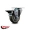Service Caster 3.5'' Gray Poly Wheel Swivel Top Plate Caster Posi Brake SCC-20S3514-PPUB-PLB - alternate 4
